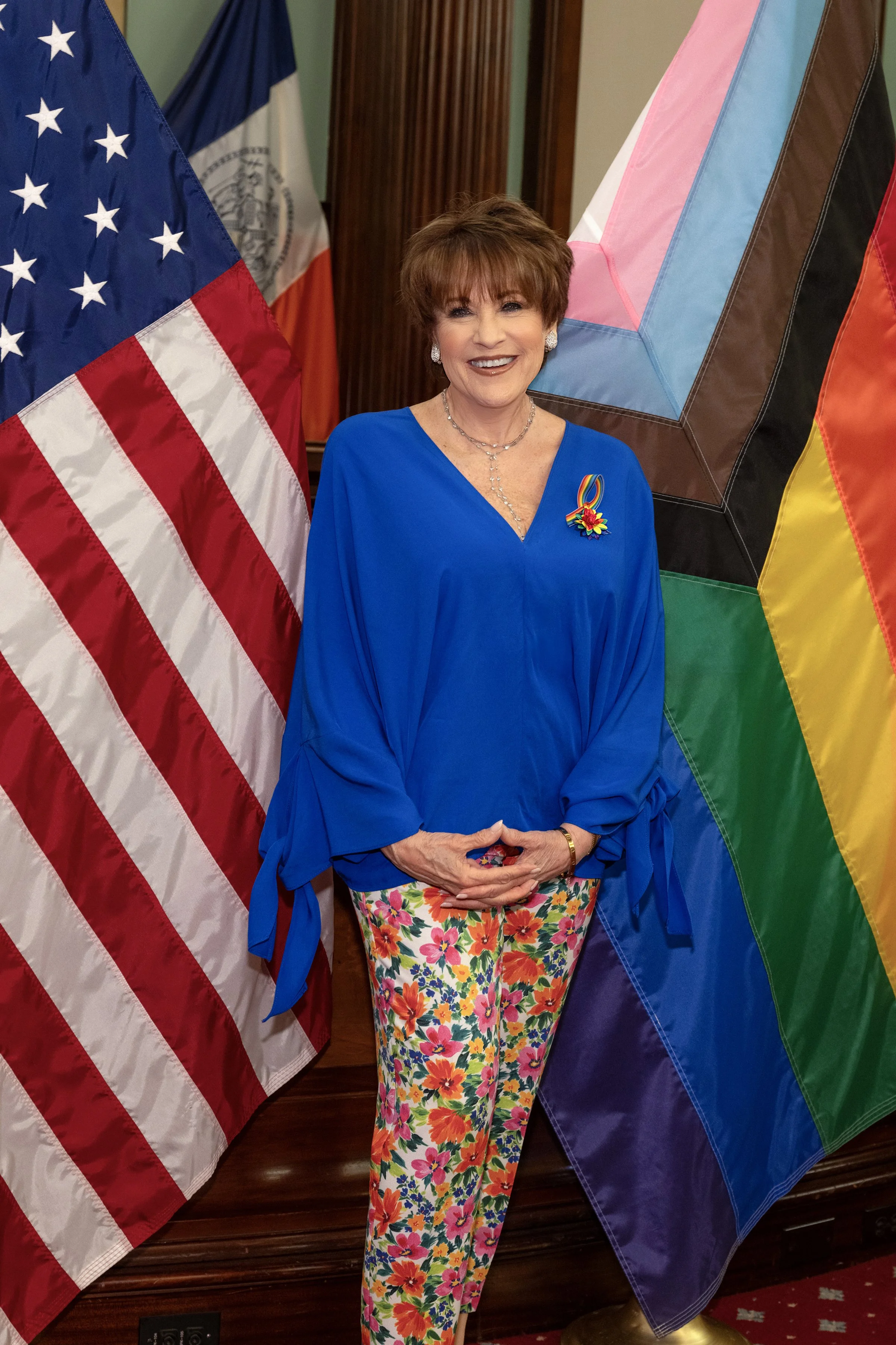 Legend Lorna Luft wears Fleur'd Pins to PRIDE at New York City